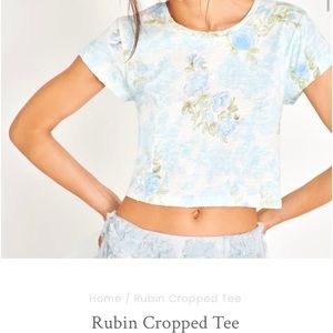 LoveShackFancy Rubin Cropped Tee